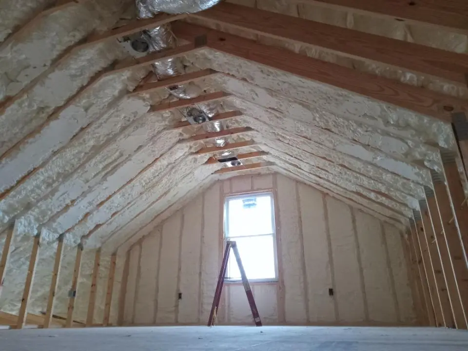 Spray foam roofing application for Crawl Space Insulation project in Pontiac